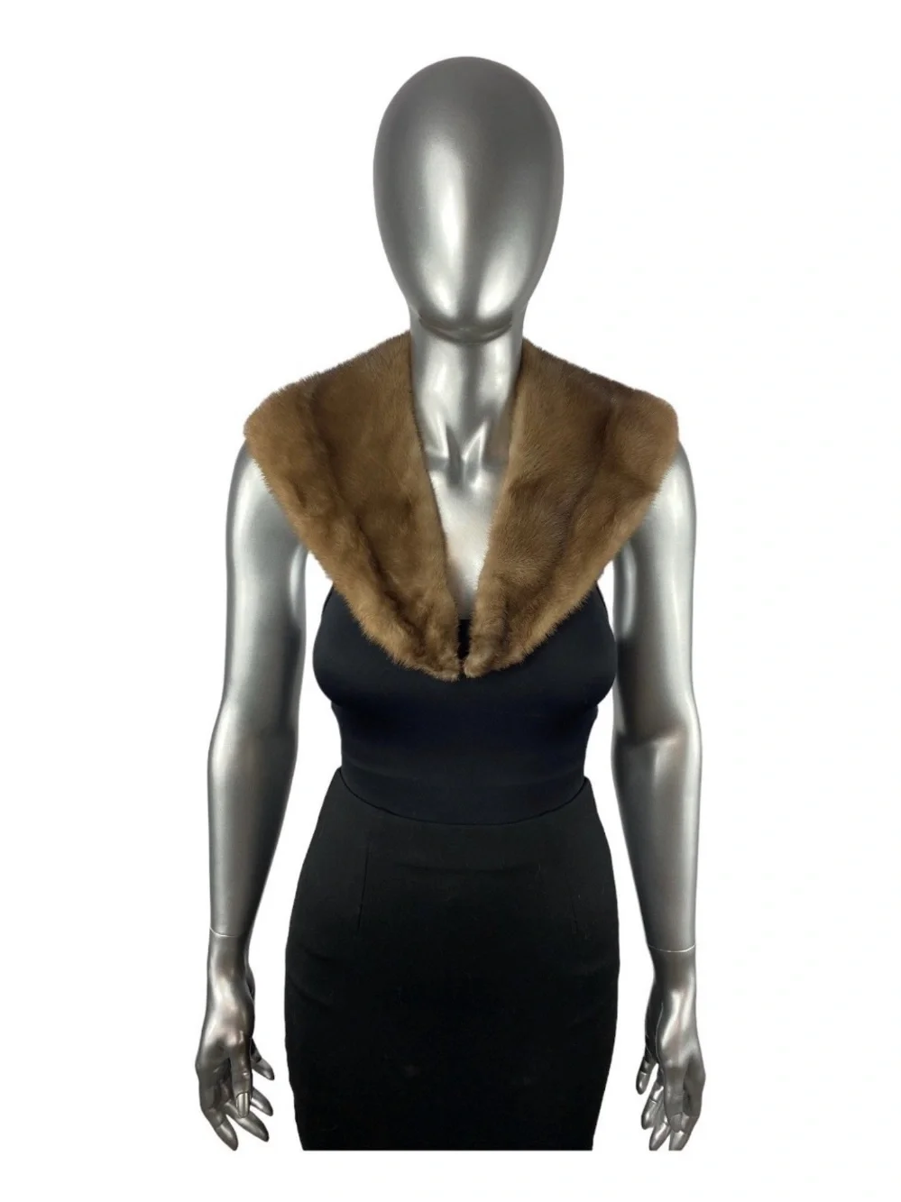 Pastel MINK Shawl Collar, 36”L, Certified Vintage Fur